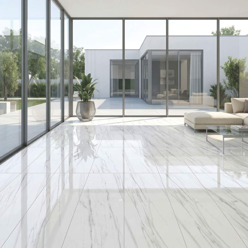 Basil White — Marble Look porcelain tile